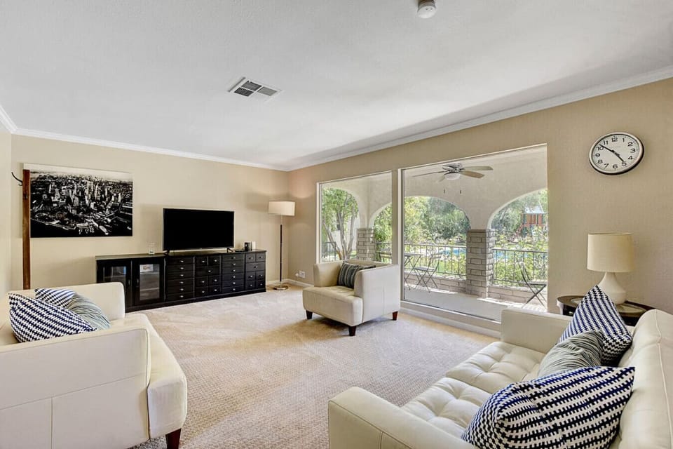 Living Room with TV and Board game cabinet
