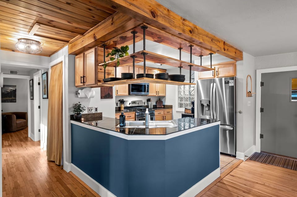 Everything you need for a home-cooked meal in the mountains.