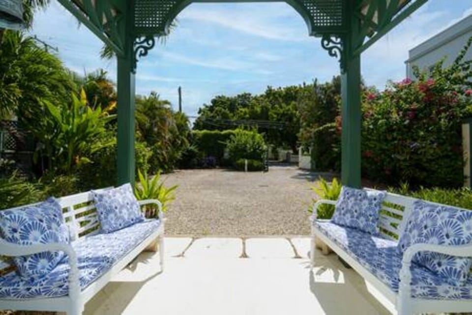 A stunning sun trap to the front of the villa and a perfect space for quiet reflection.