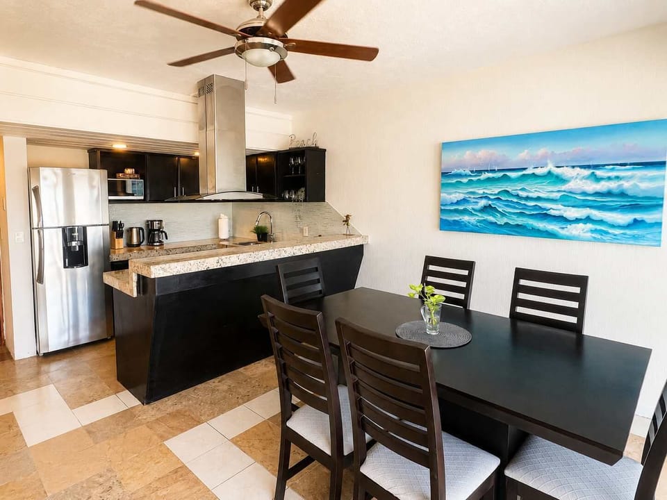 Fully equipped kitchen and Dining room