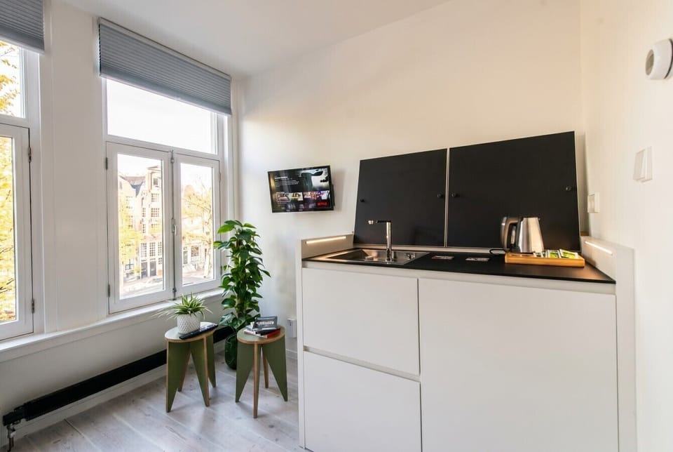 Wake up to canal views right from your kitchen window.