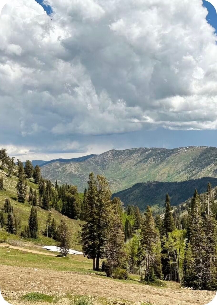 Powder Mountain in spring.