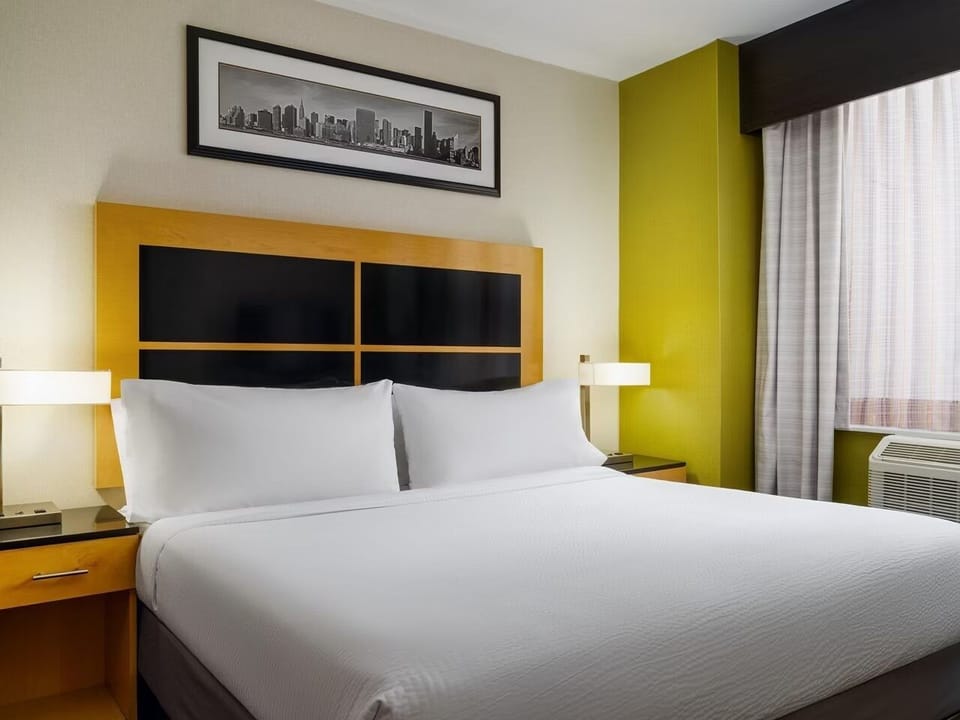 Bedroom. Interior and views may vary based on location and availability