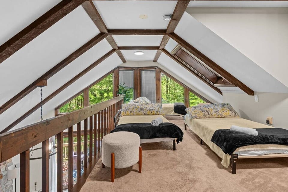 Spacious loft designed for and more sleeping options and comfort