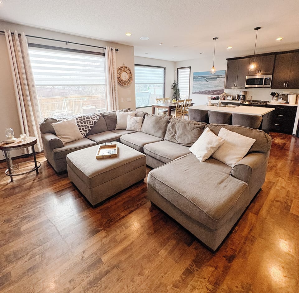 Living room and Kitchen area