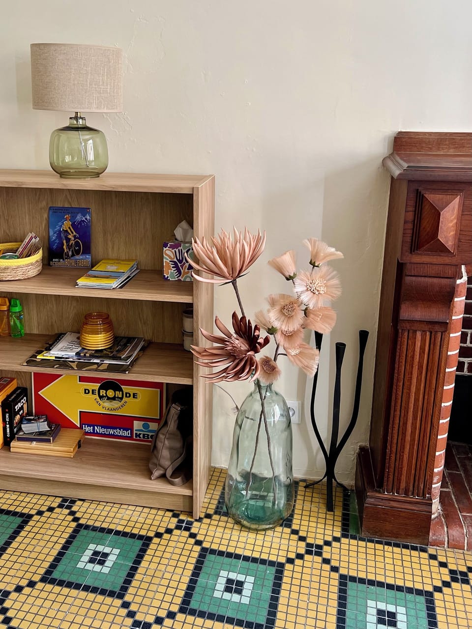 Carefully curated décor throughout