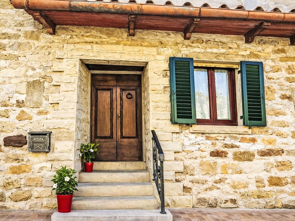 Wall, Wood, Yellow, Door, Home Door, Architecture, Stairs, Composite Material, Brick, Stone Wall
