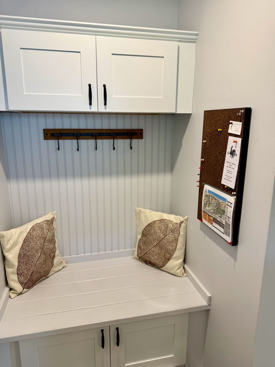 Mud closet in the foyer.