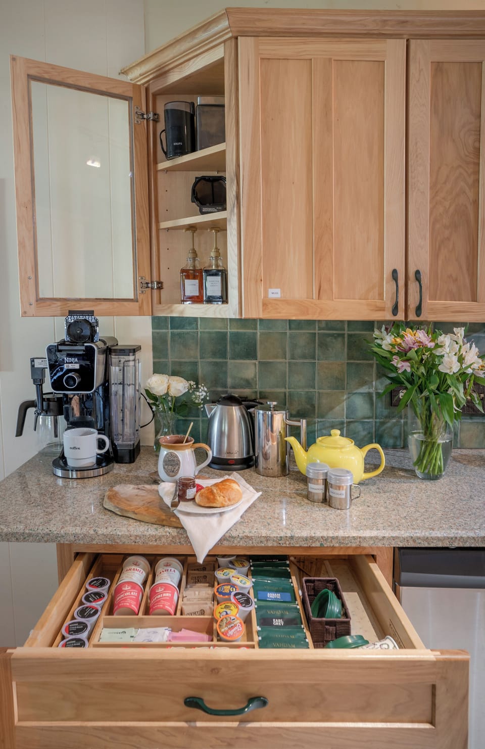 Whatever your morning ritual—espresso, French press, drip, K-cups, or tea—it's all here, ready to go