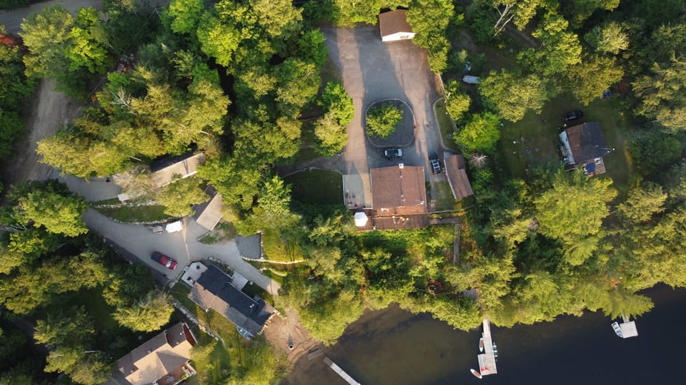 Dock, deck, parking, lawn,  everything right here