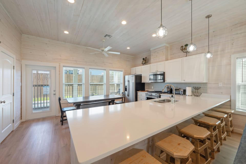 Tons of counter space to prepare meals