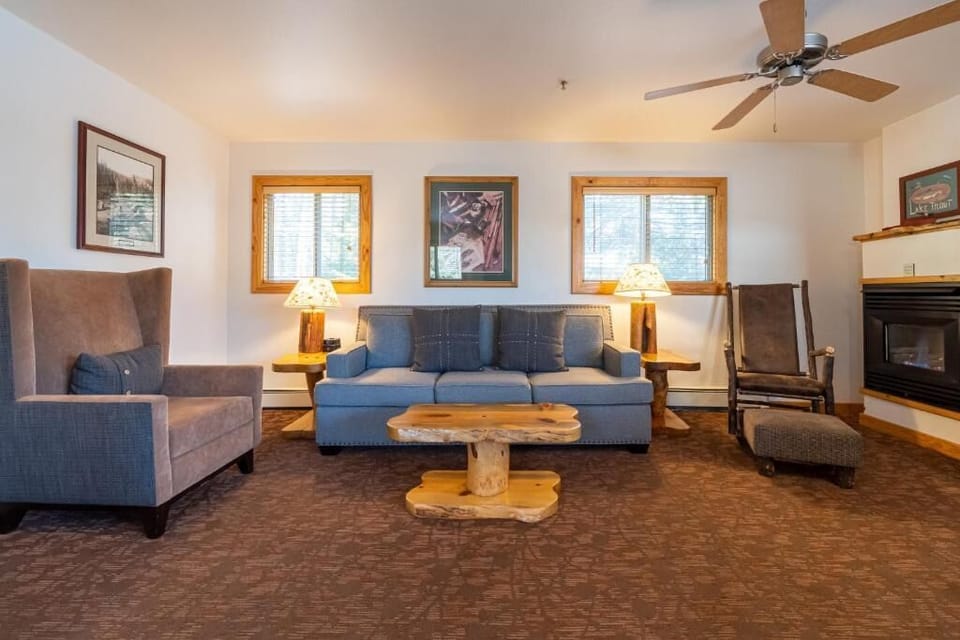 Gather by the fireplace for relaxed evenings and conversation.