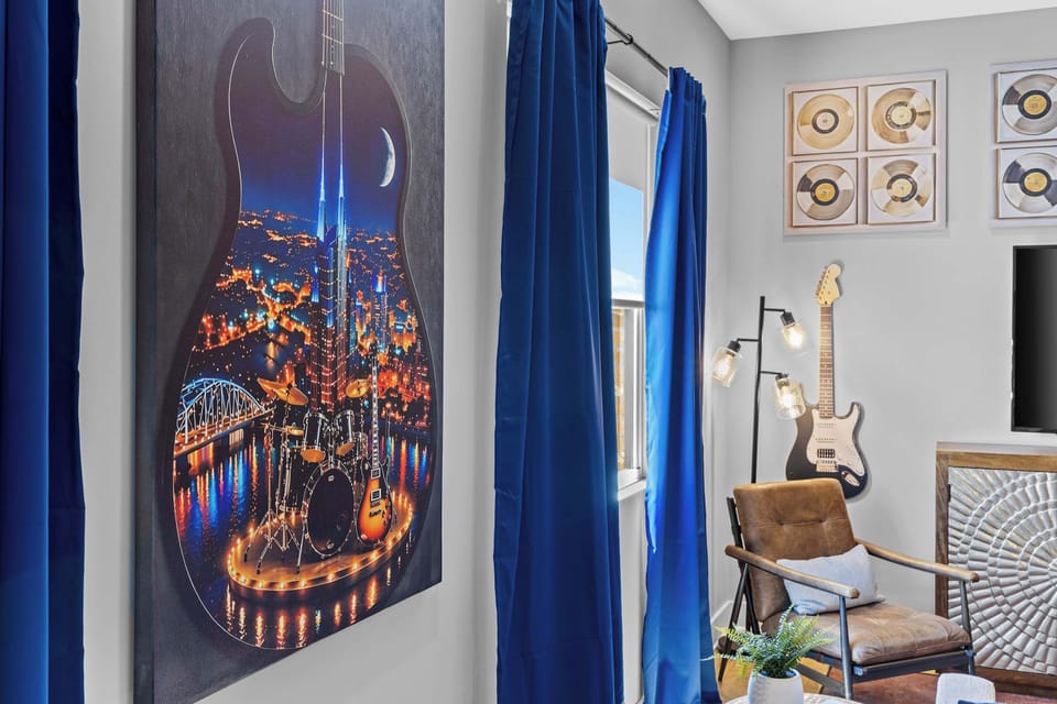 Music City-inspired decor throughout the home