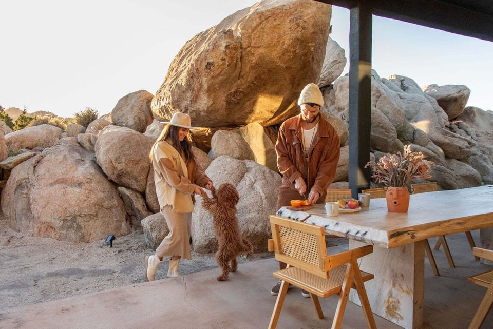 Outdoor dining.