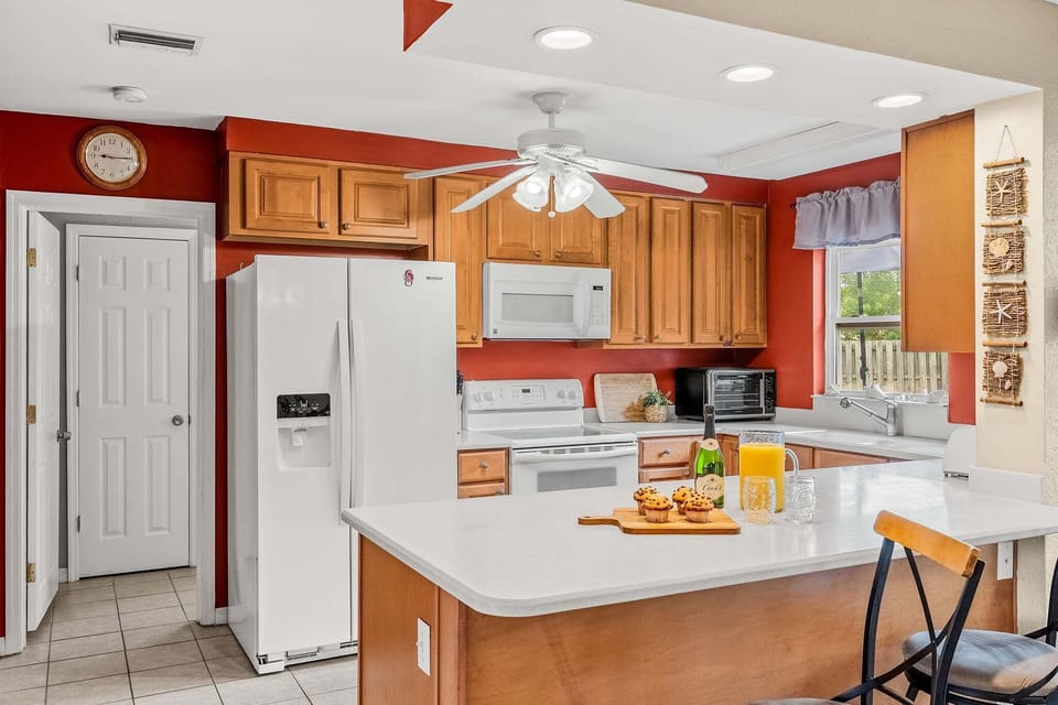 Fully equipped kitchen to make our favorite meals
