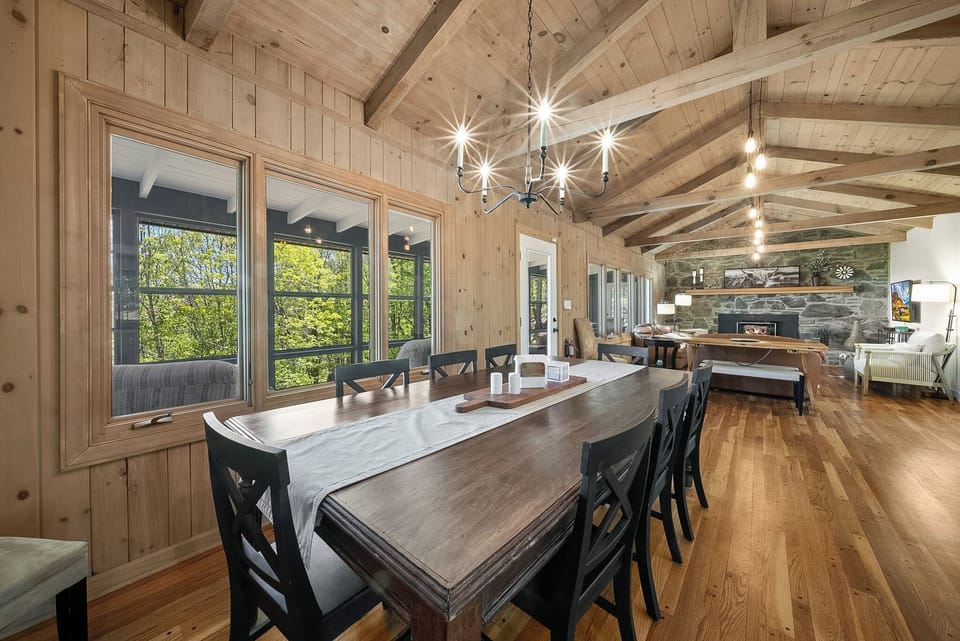 Dining Area Adjacent to the Living Room and Kitchen