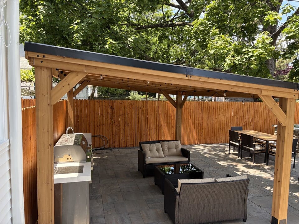 backyard grilling area