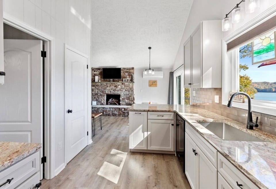 Bright open kitchen and living space for easy gathering.