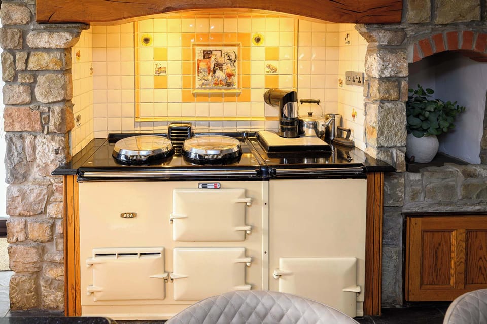Luxury rural retreat featuring a traditional AGA