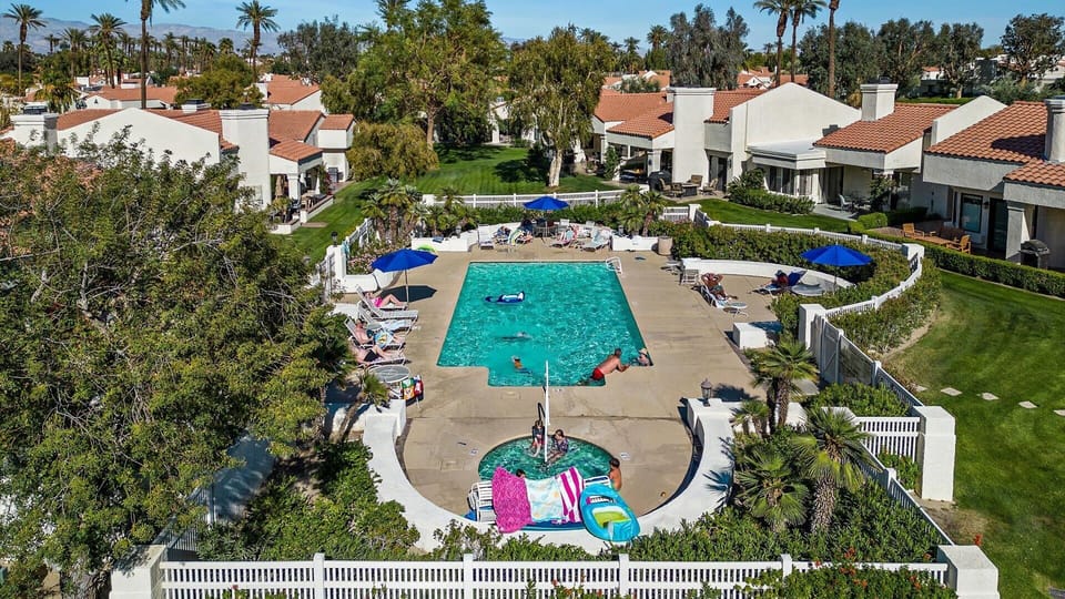 Aerial of Community Pool and Hot Tub