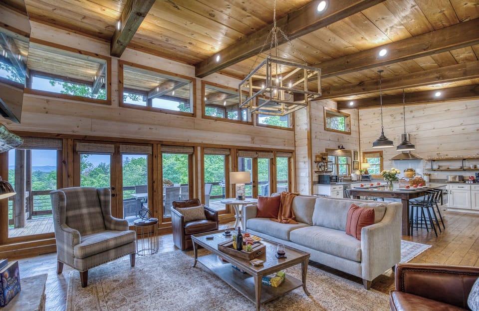 Very open and spacious living area
