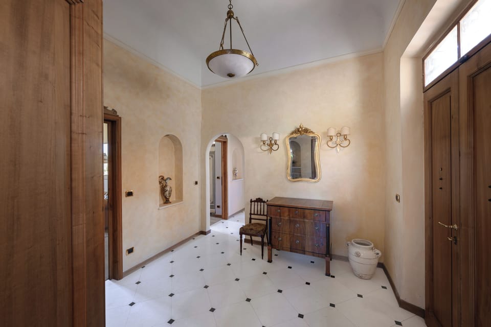 Entry at the villa
