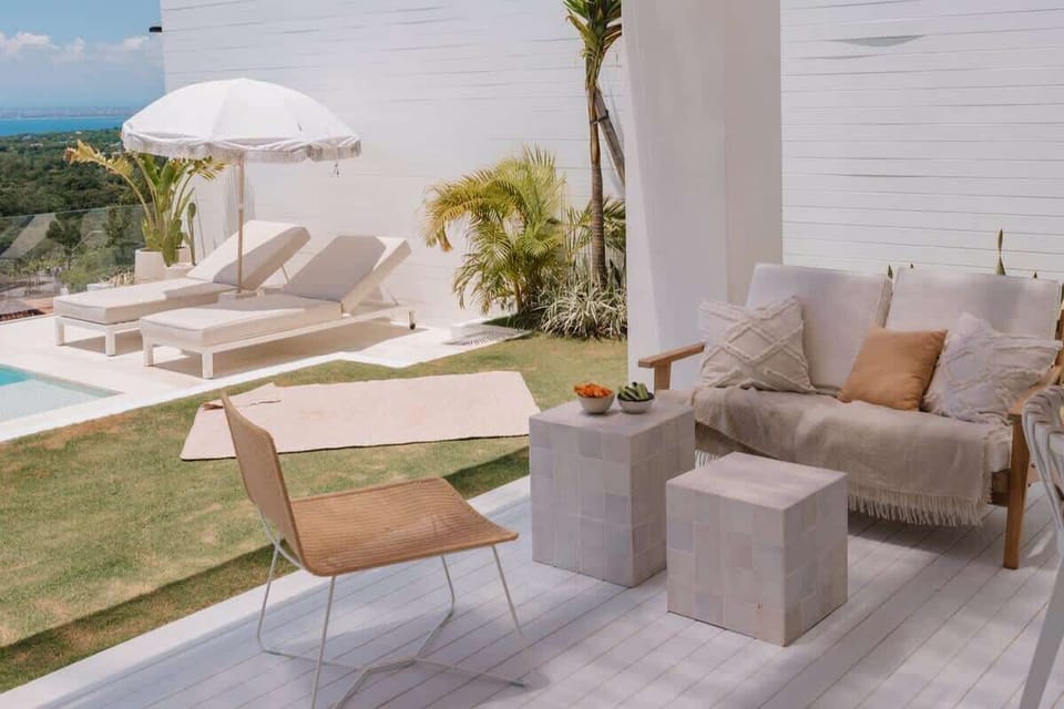Outdoor lounge area