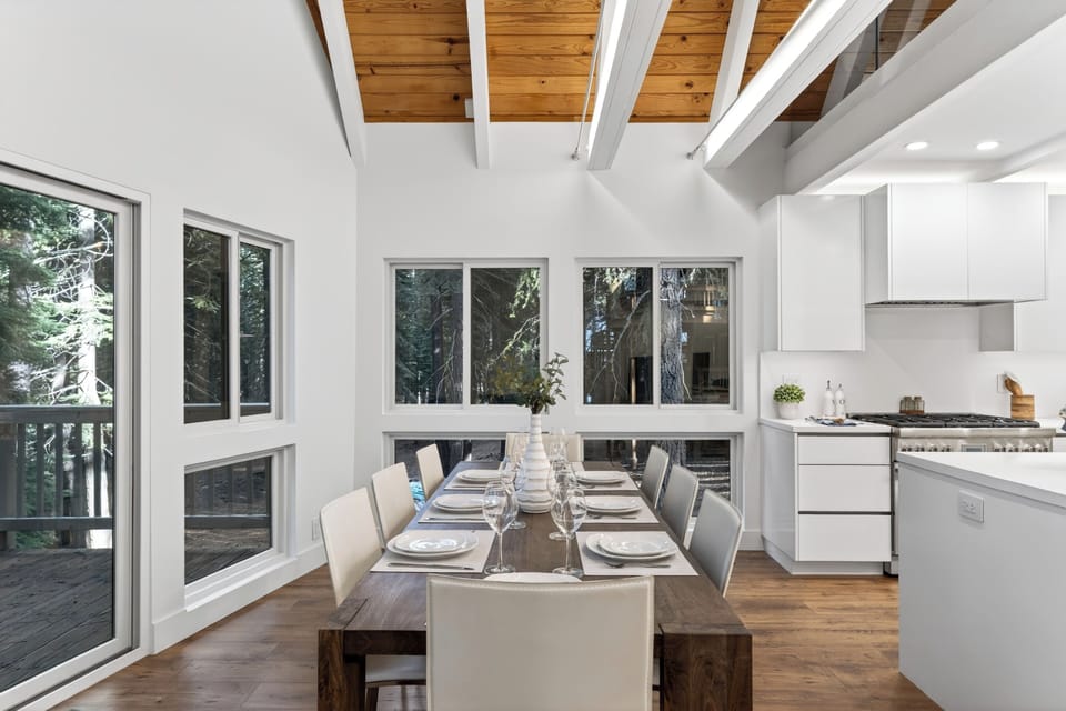 Thoughtful design meets functionality in this bright, airy gathering space.