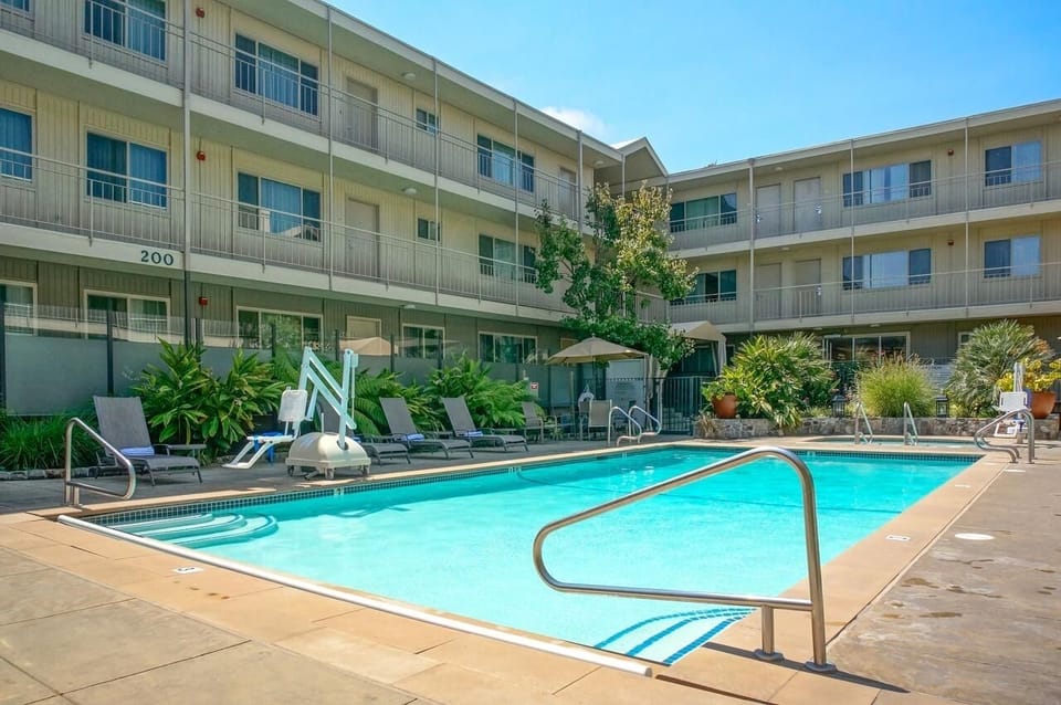 Refresh with a swim in crystal-clear, sunlit water.