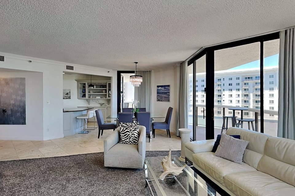 Surfside #612 - Living Area + Balcony Access
