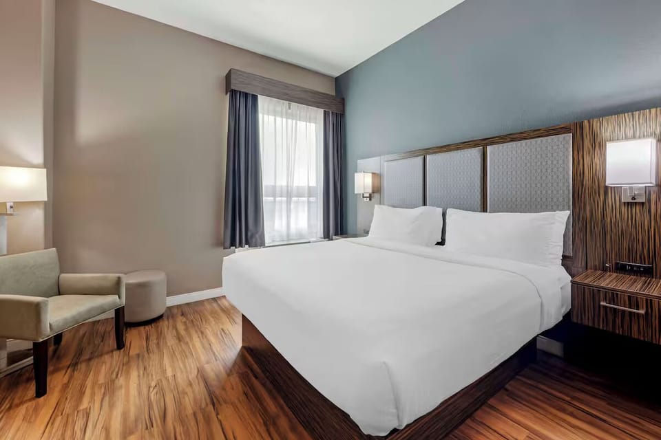 Bedroom. Interior and views may vary based on location and availability.