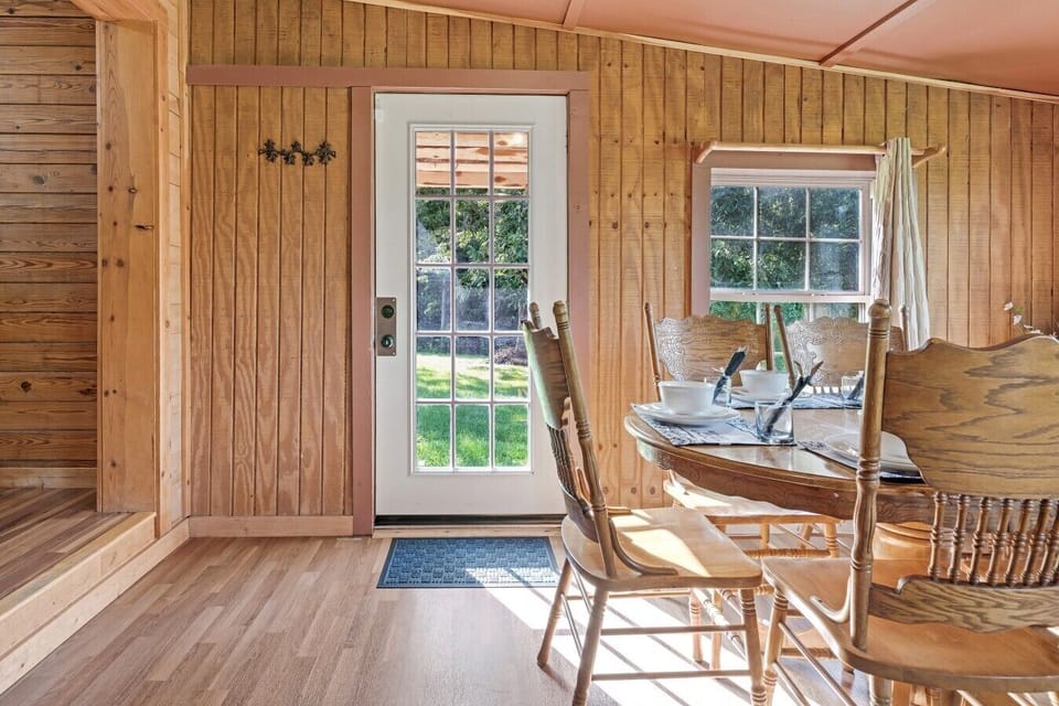 Dining Area | Wood Dining Table | Garden Views & Natural Light