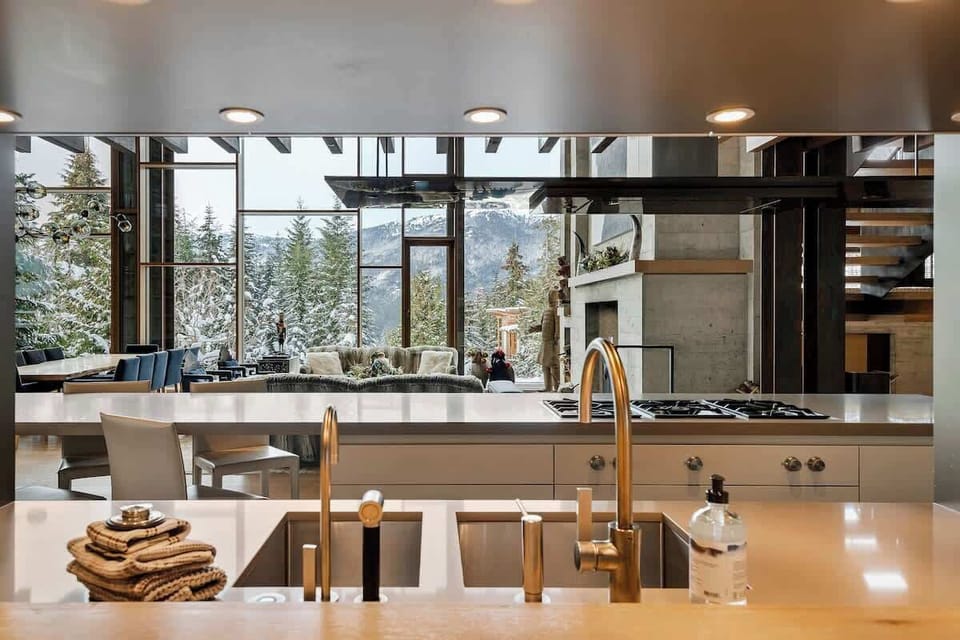 Kitchen, west facing views.
