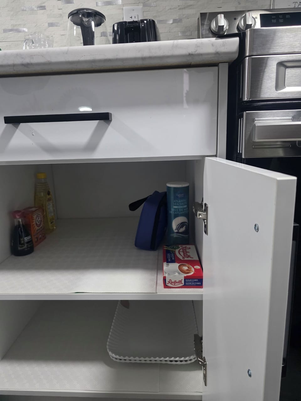 Soy sauce, baking soap, salt, , first aid kit and cooking oil!