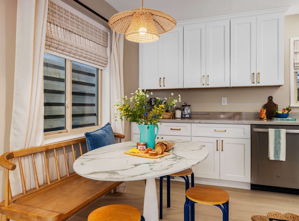 The perfect spot for morning coffee and shared meals