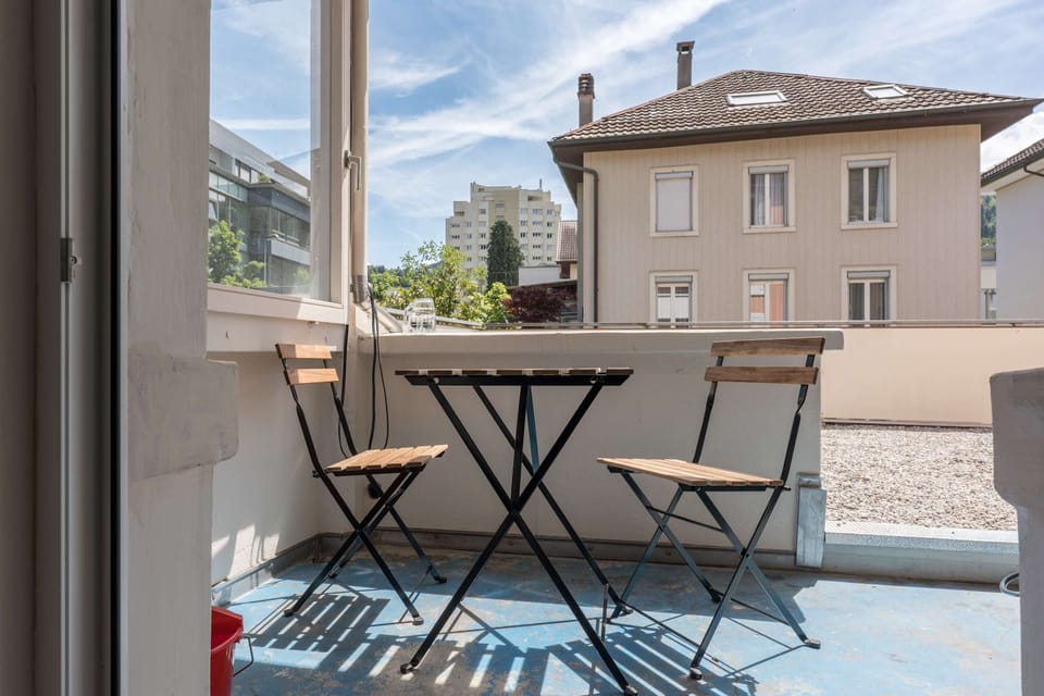 Private outdoor seating area for morning coffee or evening relaxation