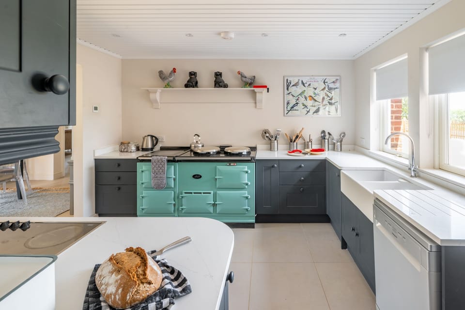 Ground floor: A well-equipped fitted kitchen