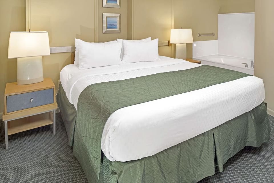 Stretch out on crisp linens for a deeply restful sleep.
