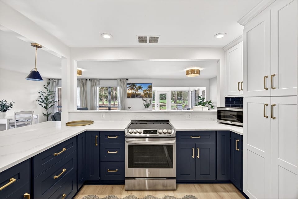 Kitchen overlooking Living Area