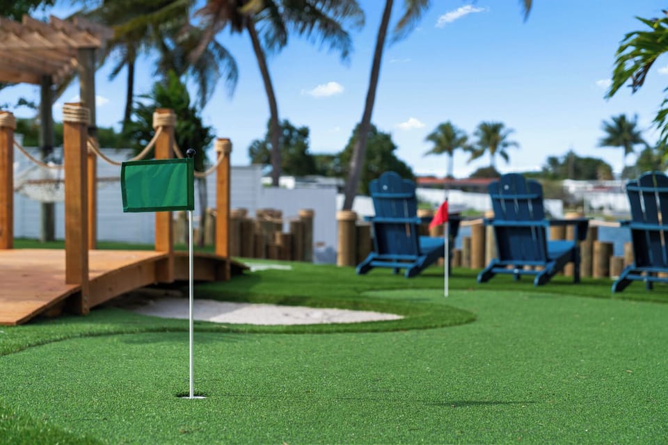 Mini golf area perfect for family fun and entertainment