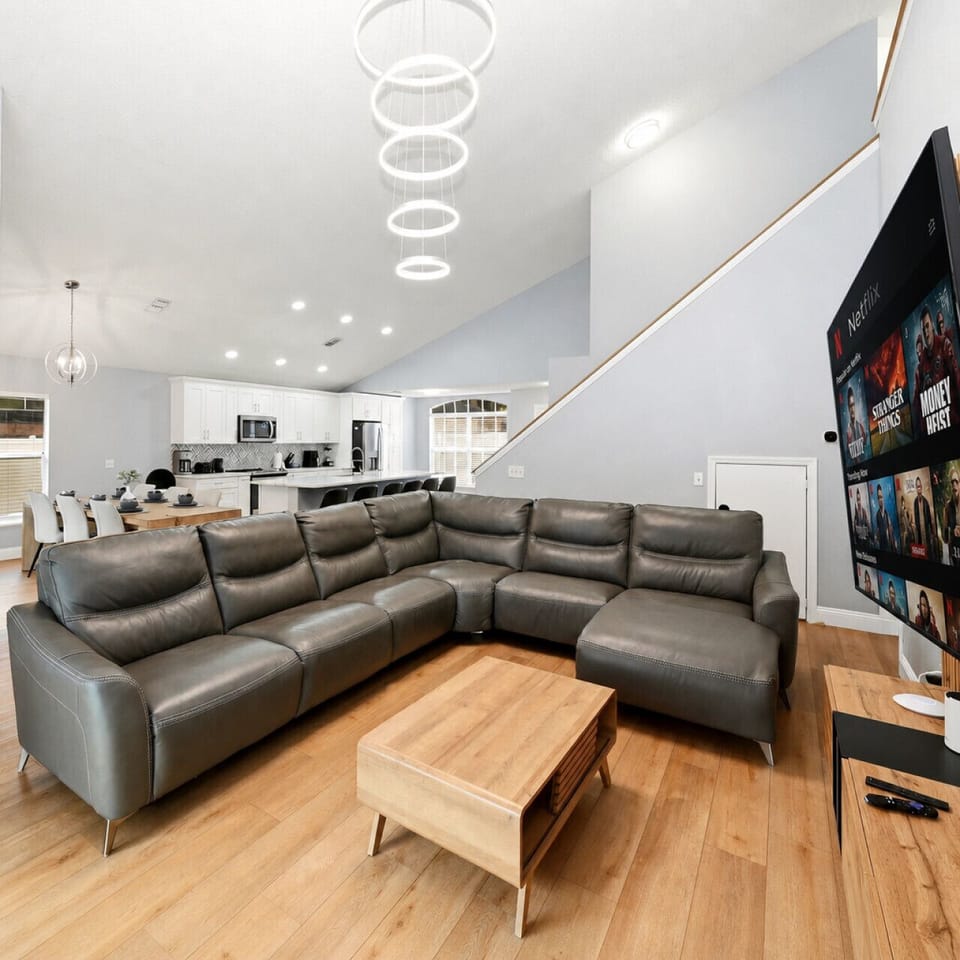 Cozy sectional perfect for movie nights