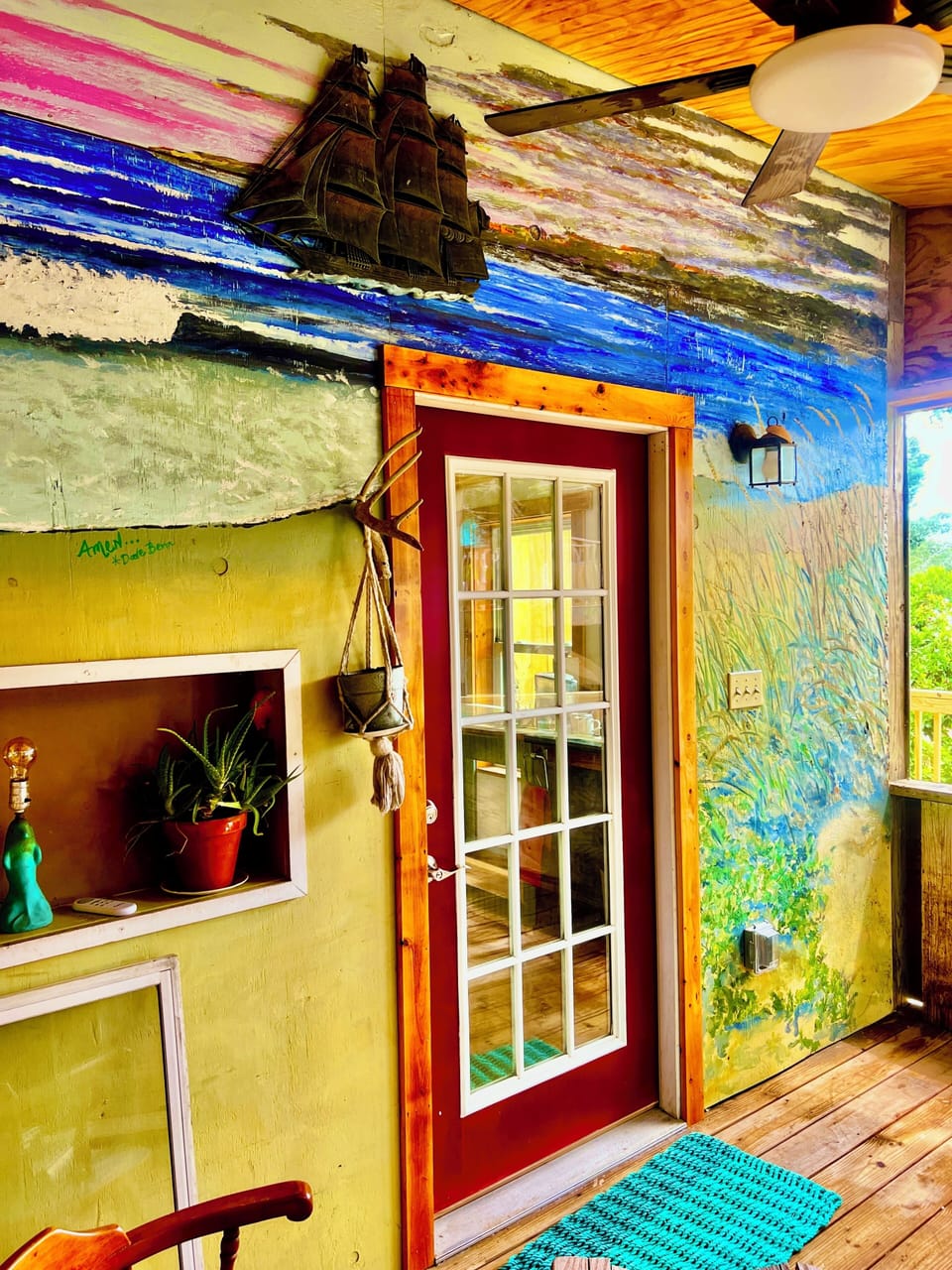 Featuring a beautiful mural of the Ocracoke inlet with the Queen Anne’s revenge!