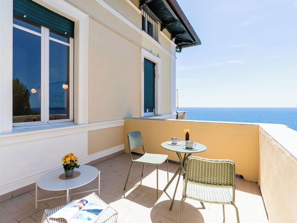 Floor, Sea, Ocean, Balcony, Wood Stain, Chair, Hotel