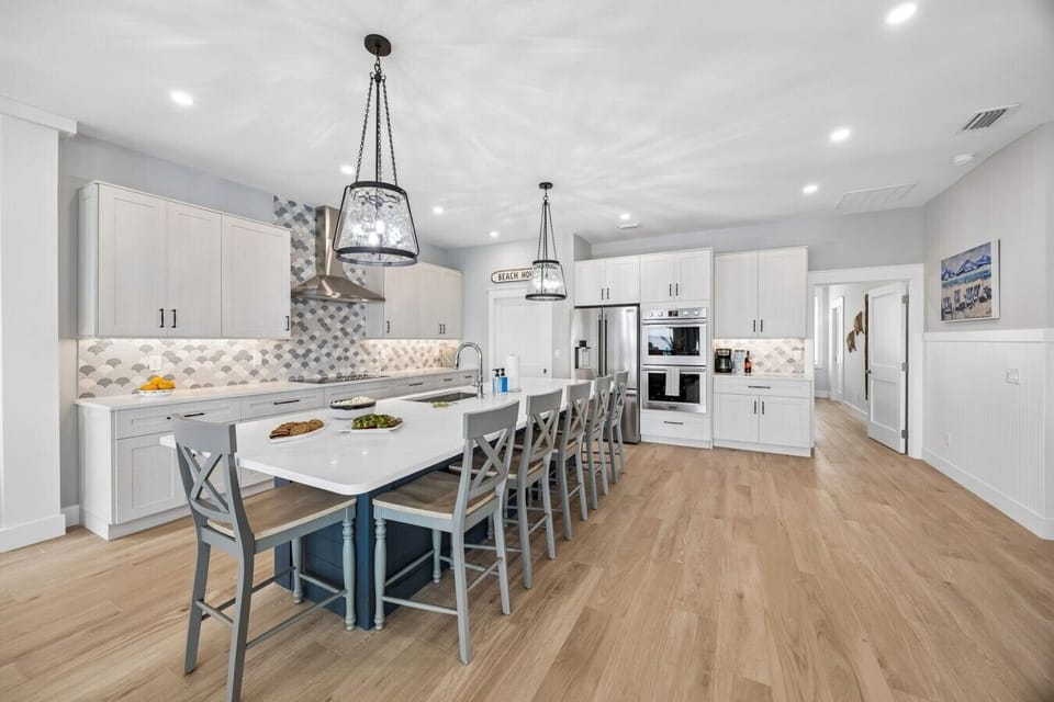 Open kitchen/dining area floor plan
