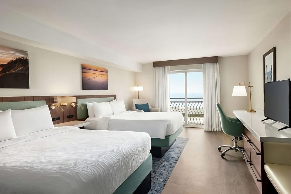 Bedroom. Interior and views may vary based on location and availability