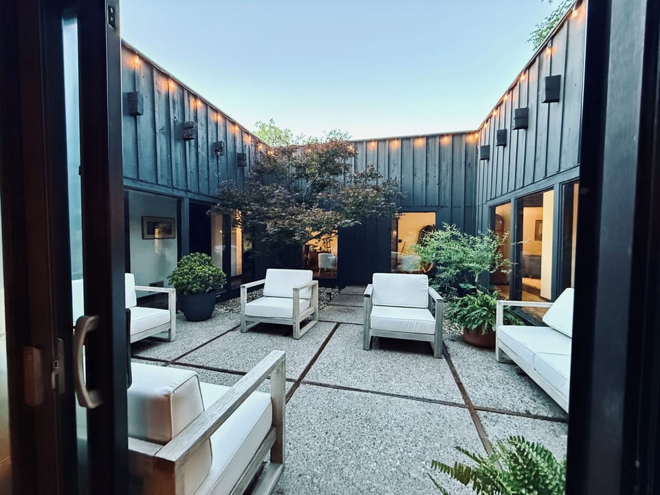 Interior Atrium outside of Living Room.
