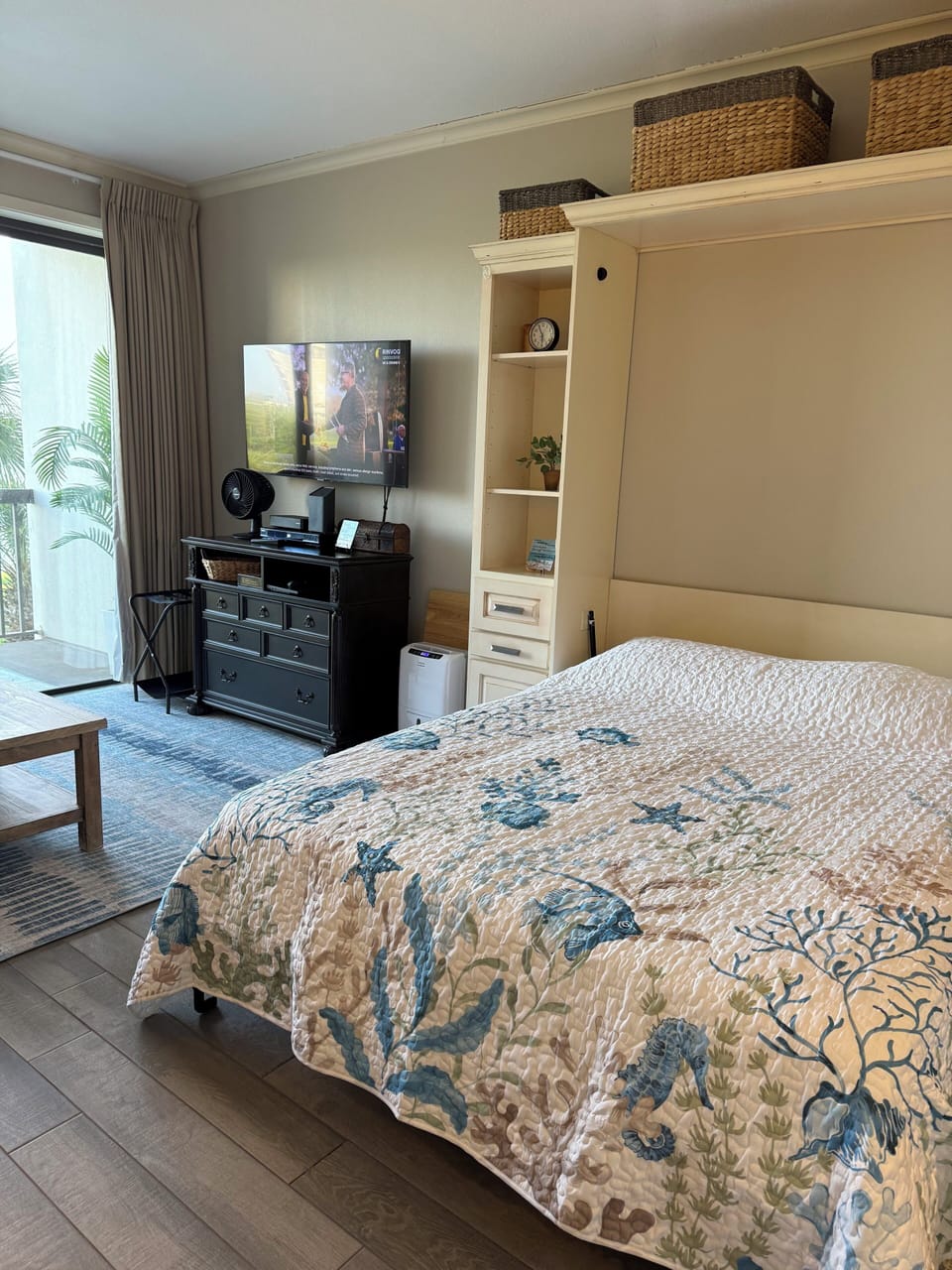 Comfortable Queen Murphy bed 
