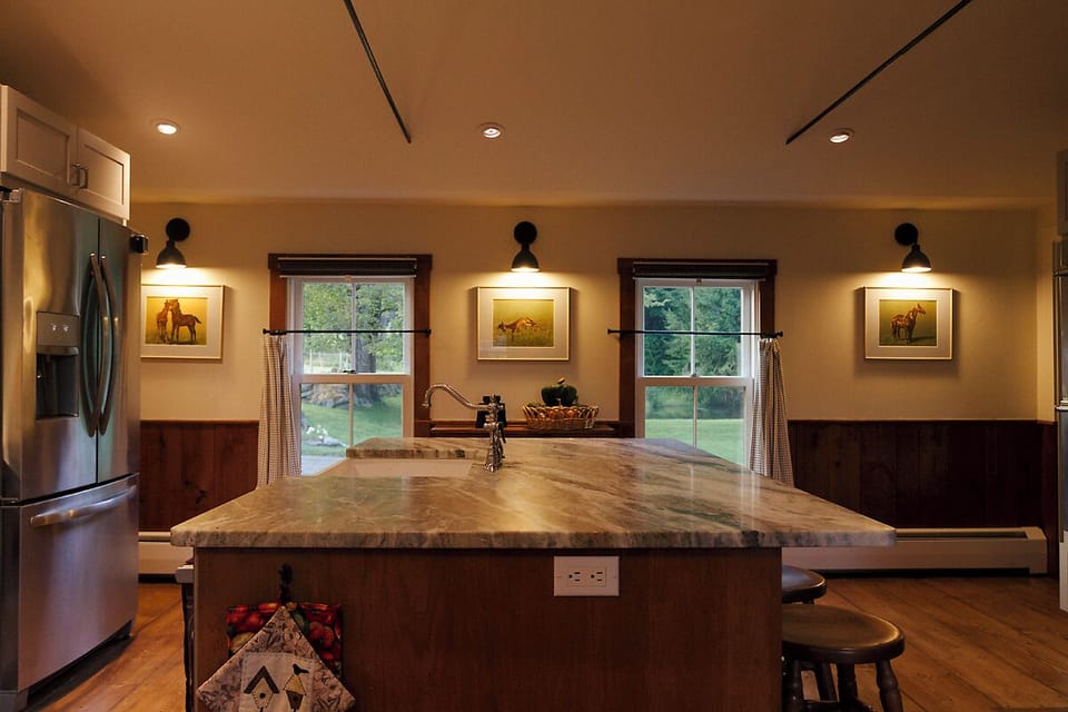 Kitchen (windows overlook pond)