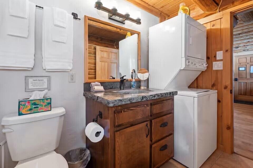 Laundry in the bathroom