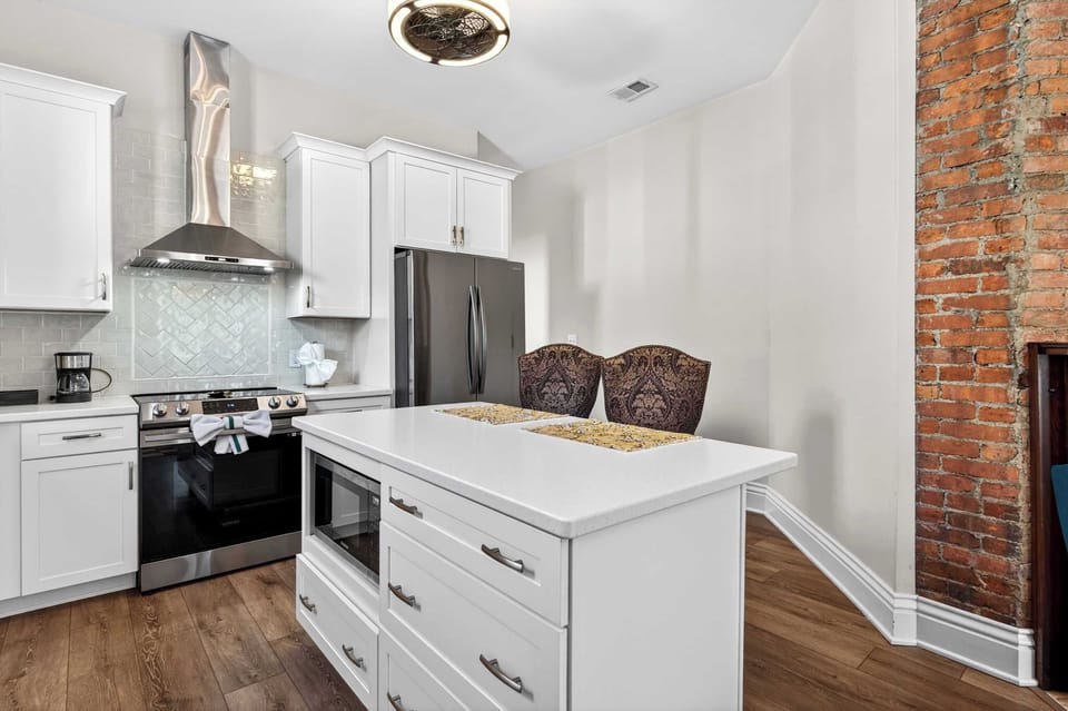 Dining Area: A perfect perch for breakfast, board games, or a glass of bourbon at golden hour.